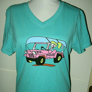 NWT Nauti-Cal Canoe and Jeep T-Shirt